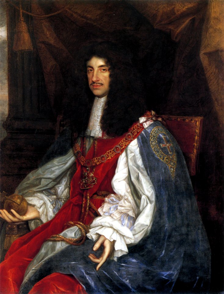 Charles II in garter robes