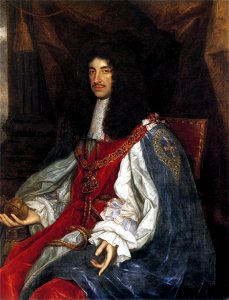 Charles II in garter robes