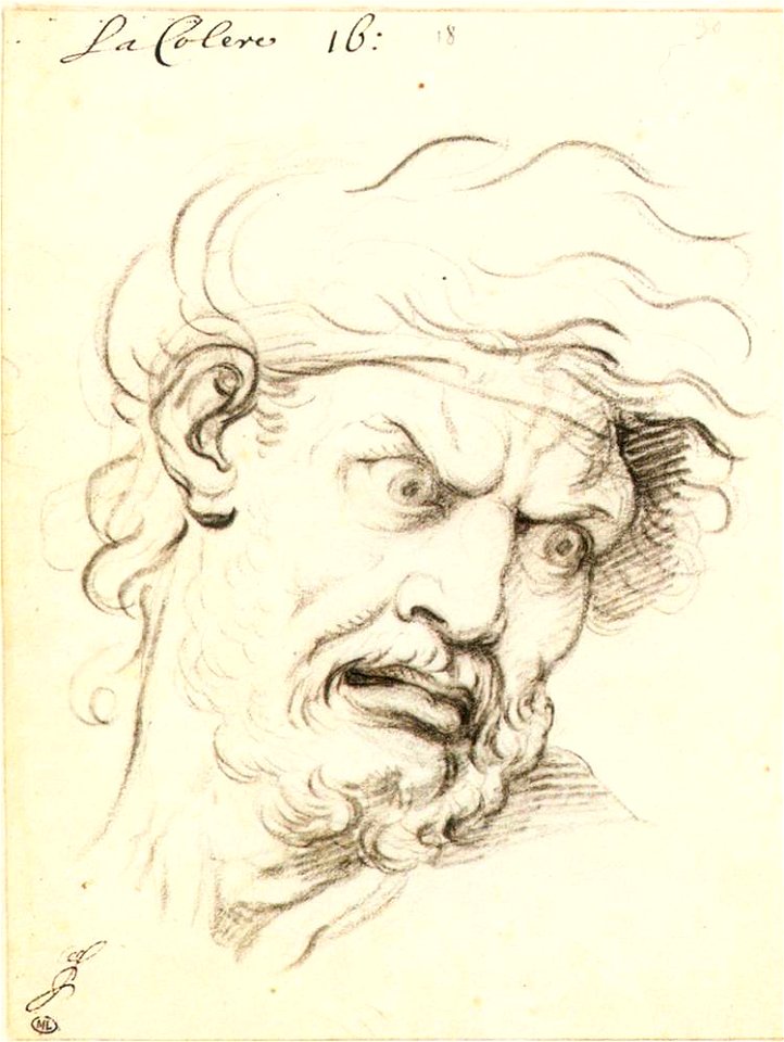 Charles Le Brun - Expressions of the Passions of the Soul - WGA12555