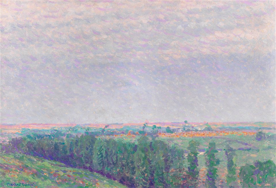 Charles Johann Palmié Sommerlandschaft mit Zypressen c1910