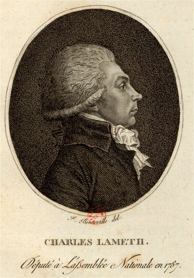 Charles Lameth - gravure de Bonneville