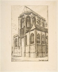 Charles Meryon, Chevet de St. Martin-sur-Renelle, 1860 - The Metropolitan Museum of Art