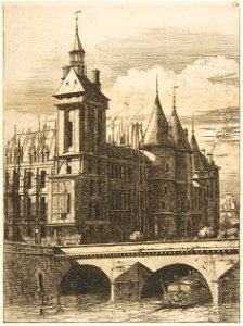 Charles Meryon, The Clock Tower, Paris, 1852