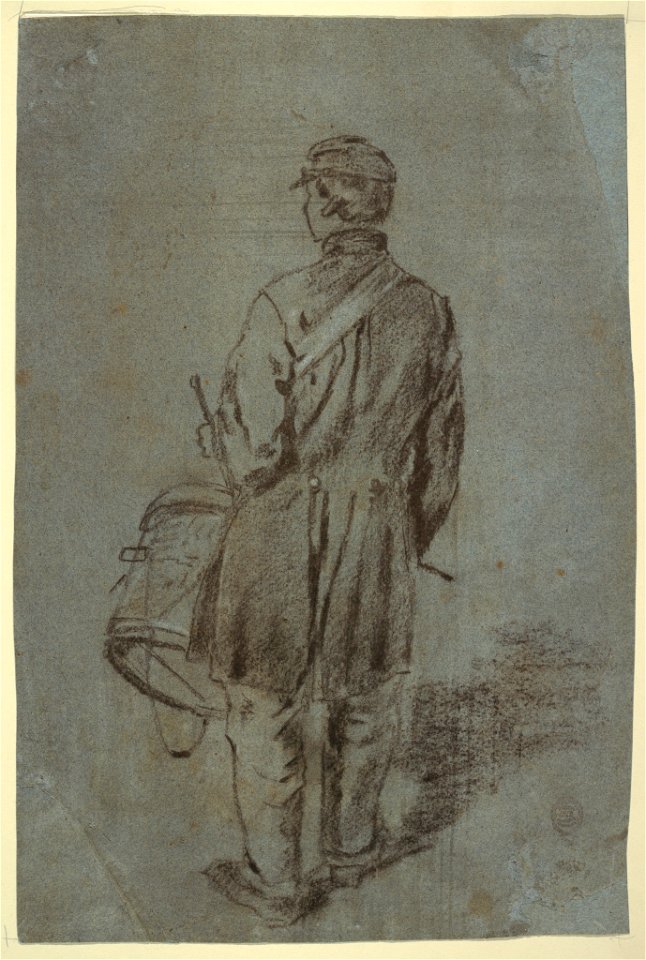 Drawing, Drummer Seen from the Back, probably 1864 (CH 18173687)