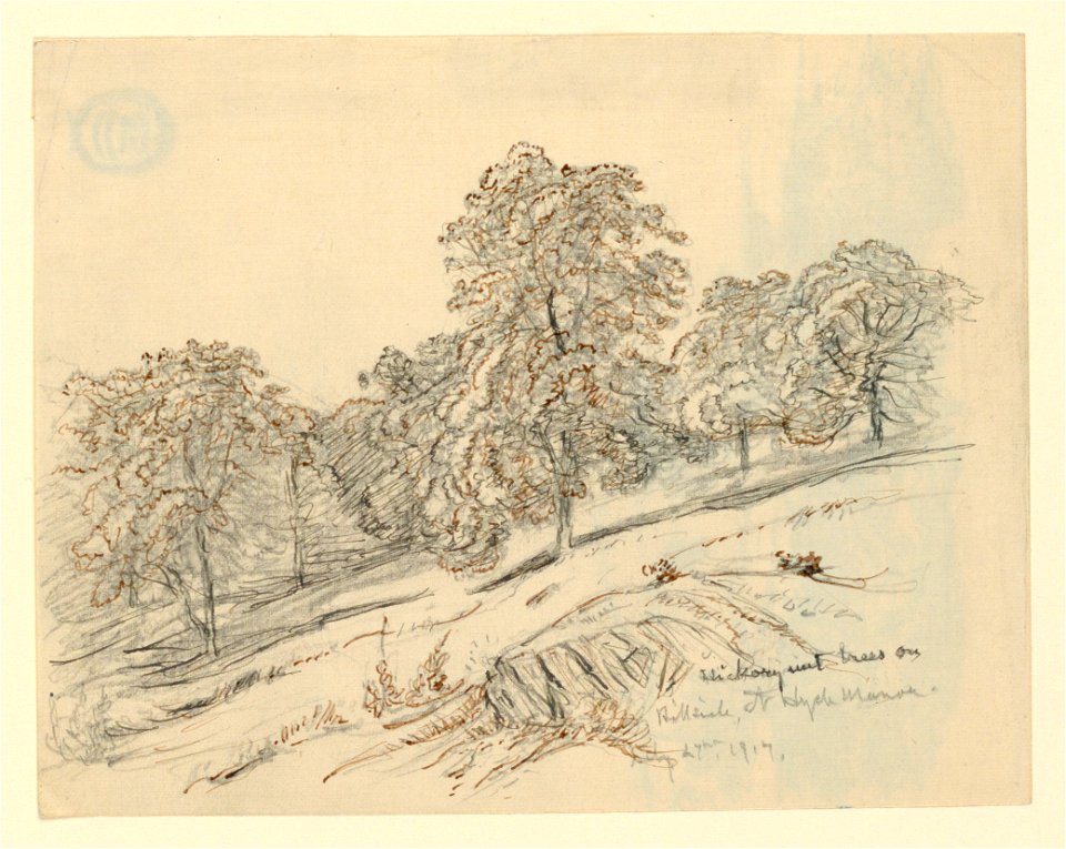 Drawing, Landscape Sketches, Hyde Manor, Vermont, July 23, 1917 (CH 18368993)
