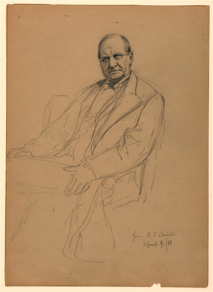 Drawing, Robert L. Stuart Seated, 1881 (CH 18346521)