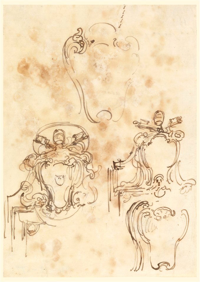 Drawing, Sketches for Frames and Escutcheons, 1758–69 (CH 18127797)