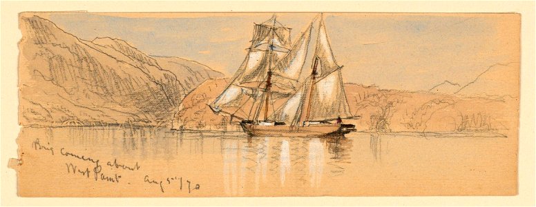 Drawing, Sketches. Ships, August 5, 1870 (CH 18369007)