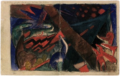 Die Bäume zeigten ihre Ringe, die Tiere ihre Adern, 1913