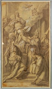 Drawing, Madonna and Saints, ca. 1730 (CH 18550499)