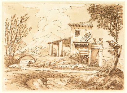 Drawing, Landscape with Villa, 1750–60 (CH 18128061)