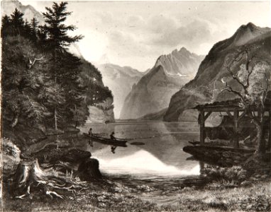 Gustav Bernhold - Tirolska pokrajina z jezerom