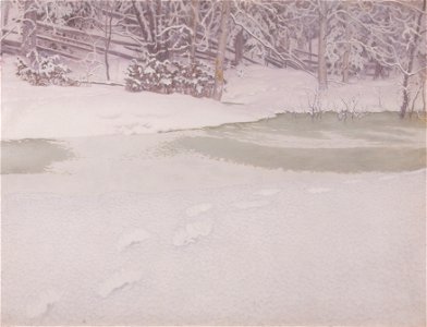 Gustav Fjæstad - Neugefallener Schnee - 1120 - Österreichische Galerie Belvedere