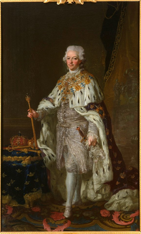 Gustav III, 1746-1792, konung av Sverige (Lorens Pasch d.y.) - Nationalmuseum - 15316