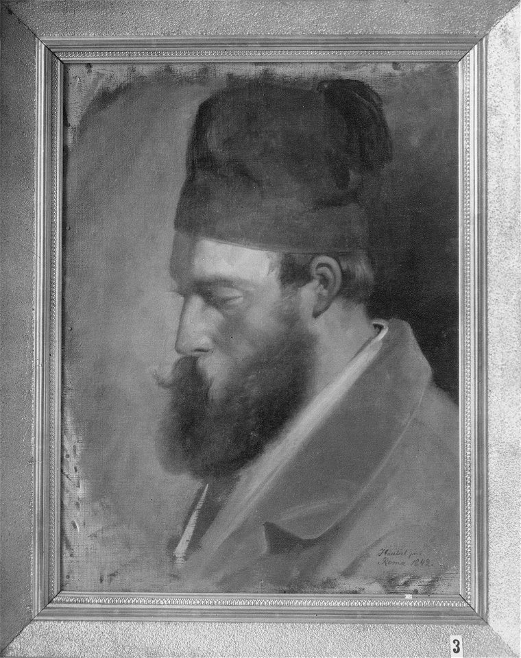Gustaf Wilhelm Palm (1810-1890), konstnär, vice professor, gift med Eva Sophia Johanna Sandberg - Nationalmuseum - 39181