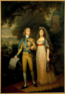 Gustav IV Adolf, 1778-1837, King of Sweden and Fredrika Dorotea Vilhelmina, 1781-1826 - Nationalmuseum - 37528. Free illustration for personal and commercial use.