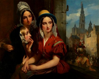 Gustaf Wappers (1803-74) - Souvenir d'Anvers - RCIN 406303 - Royal Collection