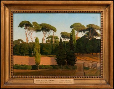 Gustaf Wilhelm Palm - The Villa Borghese Park. Study - NM 2731 - Nationalmuseum
