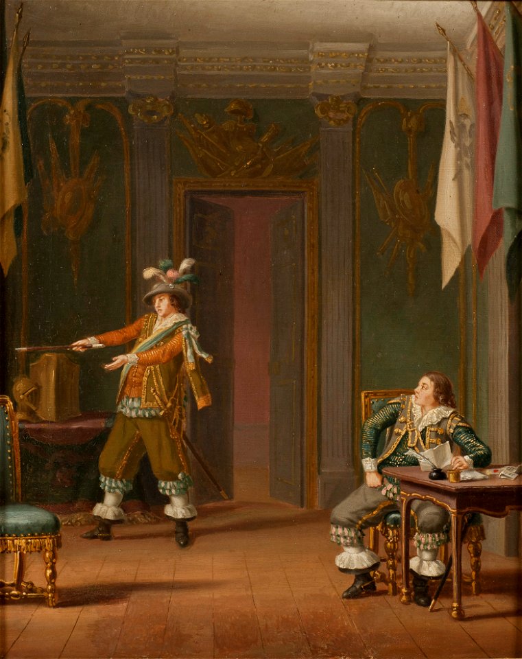 Gustaf Mauritz Armfelt och Carl Adam Wrangel af Adinal (Pehr Hilleström d.ä.) - Nationalmuseum - 14947