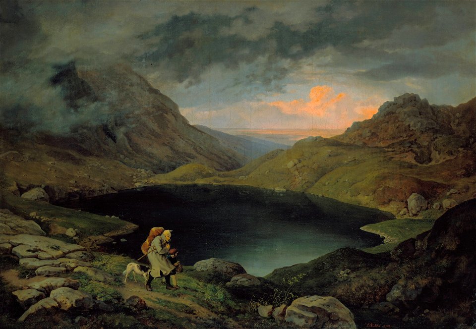 Gustav Karl Ludwig Richter - Teich im Riesengebirge - Google Art Project