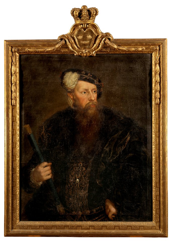 Gustav I (omkr. 1497-1560), kung av Sverige (Lorens Pasch d.y.) - Nationalmuseum - 129597