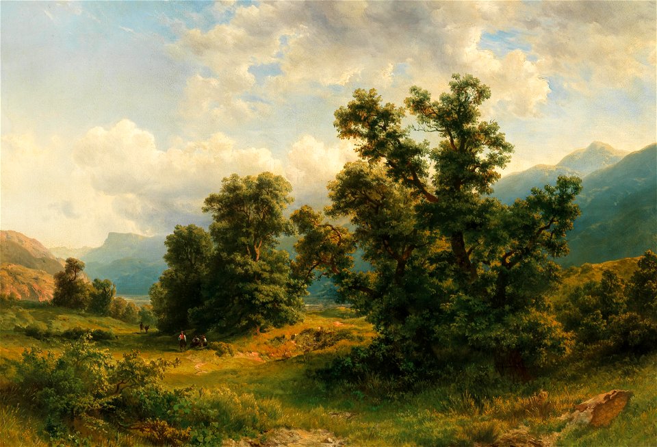 Gustav Maria Jäger Motiv aus dem Etschtal