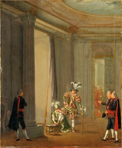 Gustav III, 1746-92, konung av Sverige som Meleager (Pehr Hilleström d.ä.) - Nationalmuseum - 14934