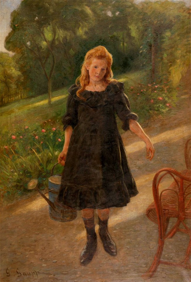 Gustav Gaupp Die kleine Gärtnerin