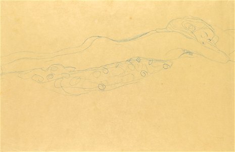 Gustav Klimt Skizze zu Wasserschlangen II 1907