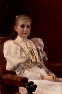 Gustav Klimt - Seated Young Girl - Google Art Project