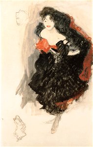 Gustav Klimt - Study for Judith II - Google Art Project