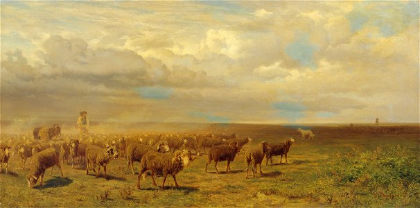 Gustav Ranzoni - Schafherde in der Puszta - 3727 - Kunsthistorisches Museum