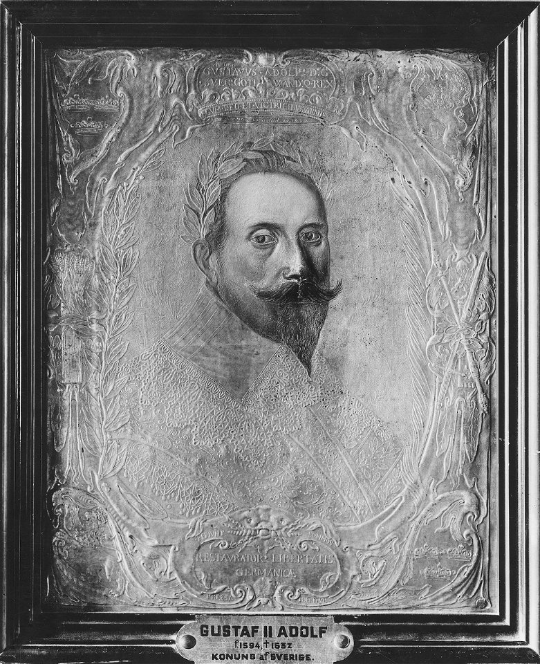 Gustav II Adolf (1594-1632), kung av Sverige, gift med Maria Eleonora av Brandenburg (Servaes Kock) - Nationalmuseum - 15141