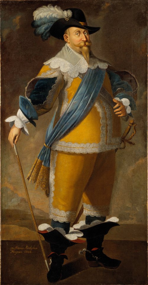 Gustav II Adolf, 1594-1632, kung av Sverige - Nationalmuseum - 39108