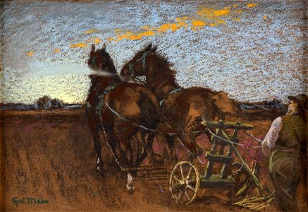 Gustav Marx Der Pferdepflug