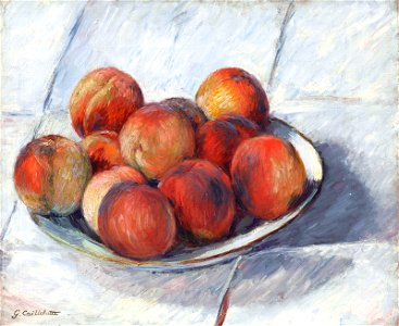 Gustave Caillebotte - L'assiette de pêches