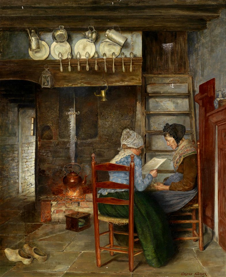 Gustav Köhler Interieurszene