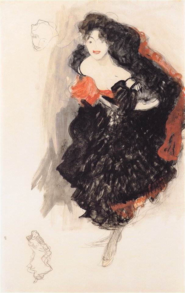 Gustav Klimt - Studie zum Gemälde Judith II - ca1908