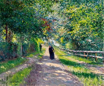 Gustave Caillebotte - Allée de la Villa des Fleurs à Trouville