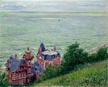 Gustave Caillebotte (French, 1848-1894) - Villas at Trouville (Villas à Trouville) - 2020.105 - Cleveland Museum of Art