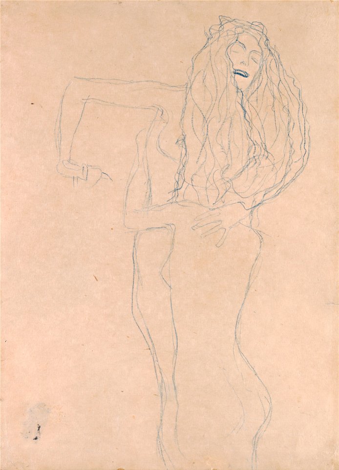 Gustav Klimt - Two Naked Women Embracing (Ver Sacrum) - Google Art Project
