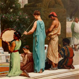 Gustave Boulanger, A Summer Repast at the House of Lucullus, 1878, detail 5