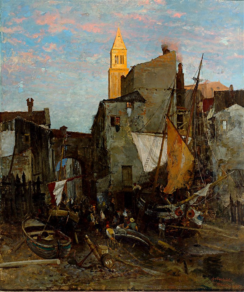 Gustav Schönleber Sotto Marina bei Venedig