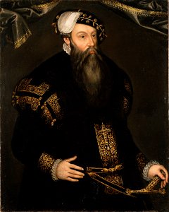 GUSTAV VASA (1496-1560), kung av Sverige, gift med 1. Katarina av Sachsen-Lauenburg, 2 - Nationalmuseum - 39847