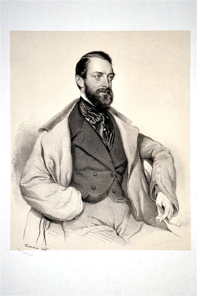 Gustav Moritz Pacher-Theinburg Litho