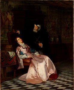 Gustav Vasa finner sin gemål Katarina Stenbock sovande och hör henne säga - Nationalmuseum - 132612
