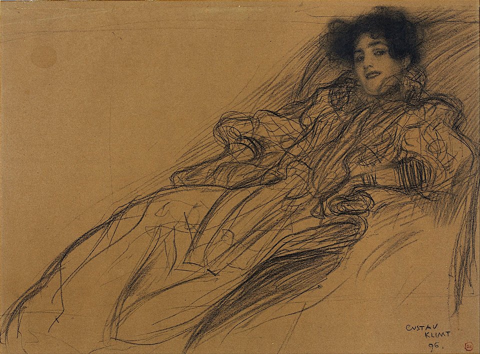Gustav Klimt - Young Woman in an Armchair - Google Art Project
