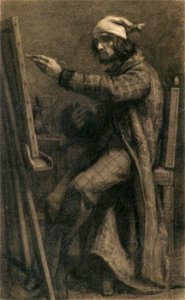Gustave Courbet - Artist at His Easel - WGA05523