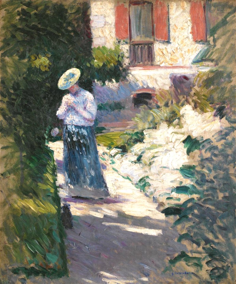 Gustave Caillebotte - Study for Les Dahlias, jardin du Petit Gennevilliers