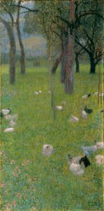 Gustav Klimt - Nach dem Regen - 374 - Österreichische Galerie Belvedere. Free illustration for personal and commercial use.
